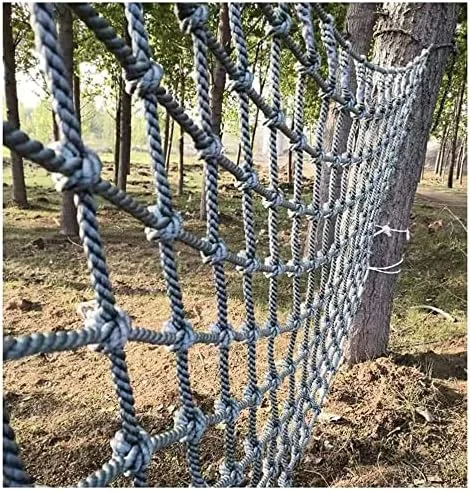 تور صعود کودکان - 200x400 سانتی متر نردبان طنابی بار پلی آمید در فضای باز برای زمین بازی خانه درختی و مسیر موانع - لوازم جانبی تناسب اندام باشگاه جنگلی برای تفریح در حیاط خلوت