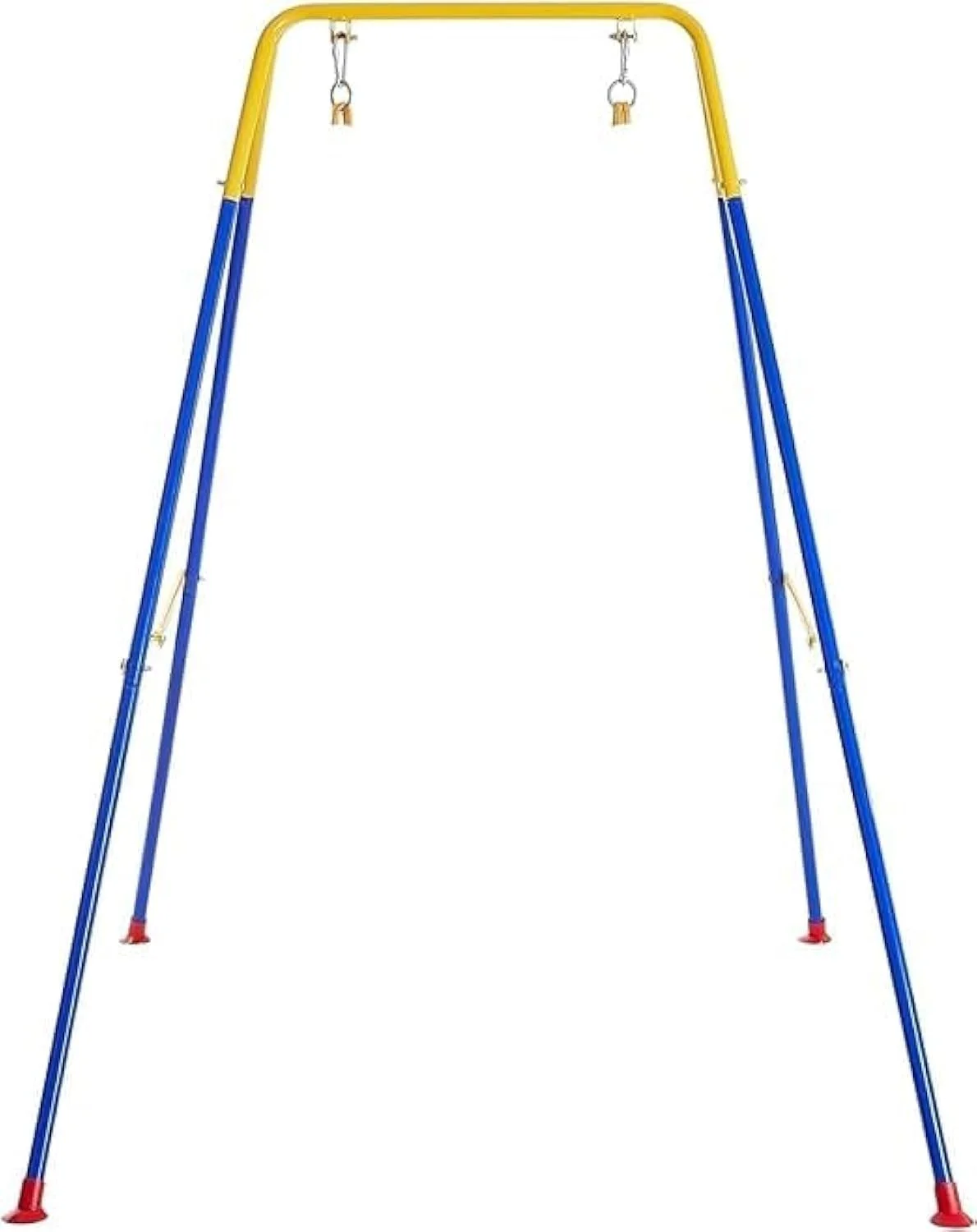 پایه تاب کودک Bisha™ - قاب فلزی تاشو قابل حمل سنگین برای استفاده در داخل و خارج از منزل برای کودکان نوپا، دستورالعمل واضح و آسان برای مونتاژ (پایه تاب)