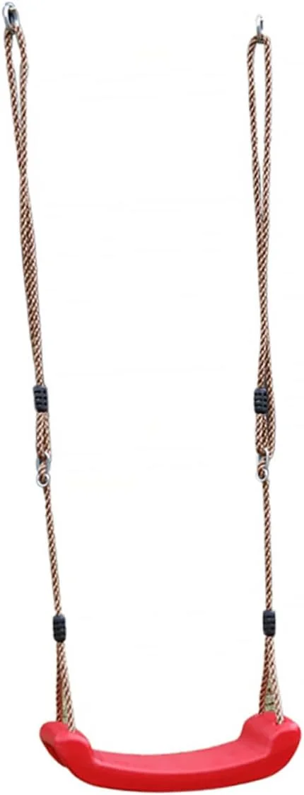 یک ست تاب کودکانه طناب دار، تاب مقاوم برای حیاط، تاب درختی اسباب بازی فضای باز برای تاب، هاموک سرپوشیده، تاب فضای باز برای حیاط، تاب پلاستیکی ایمن و سرگرم کننده