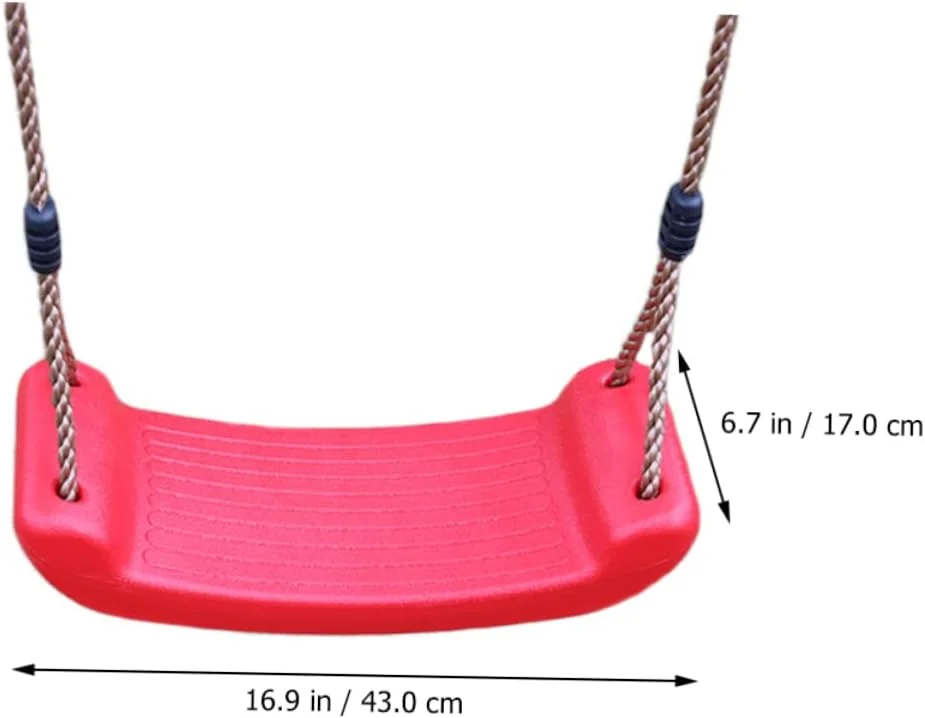 یک ست تاب کودکانه طناب دار، تاب مقاوم برای حیاط، تاب درختی اسباب بازی فضای باز برای تاب، هاموک سرپوشیده، تاب فضای باز برای حیاط، تاب پلاستیکی ایمن و سرگرم کننده