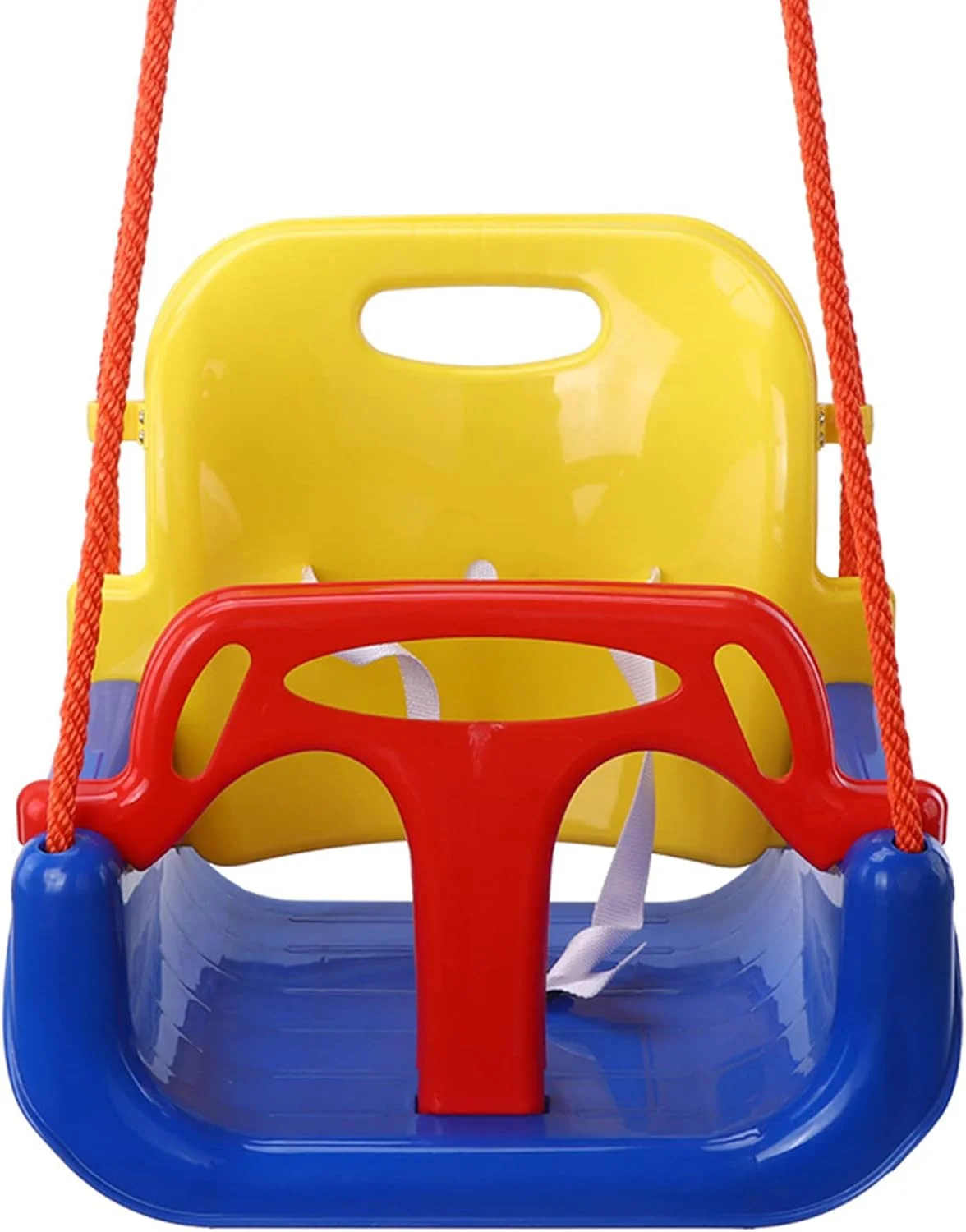 تاب بازی چند منظوره 3 در 1 AM ANNA برای کودکان، تاب نشیمن مناسب برای آویزان کردن در زمین بازی، مناسب برای نوزادان تا نوجوانان، تاب بازی خانوادگی مهد کودک، اسباب بازی های فضای باز کودکان - آبی