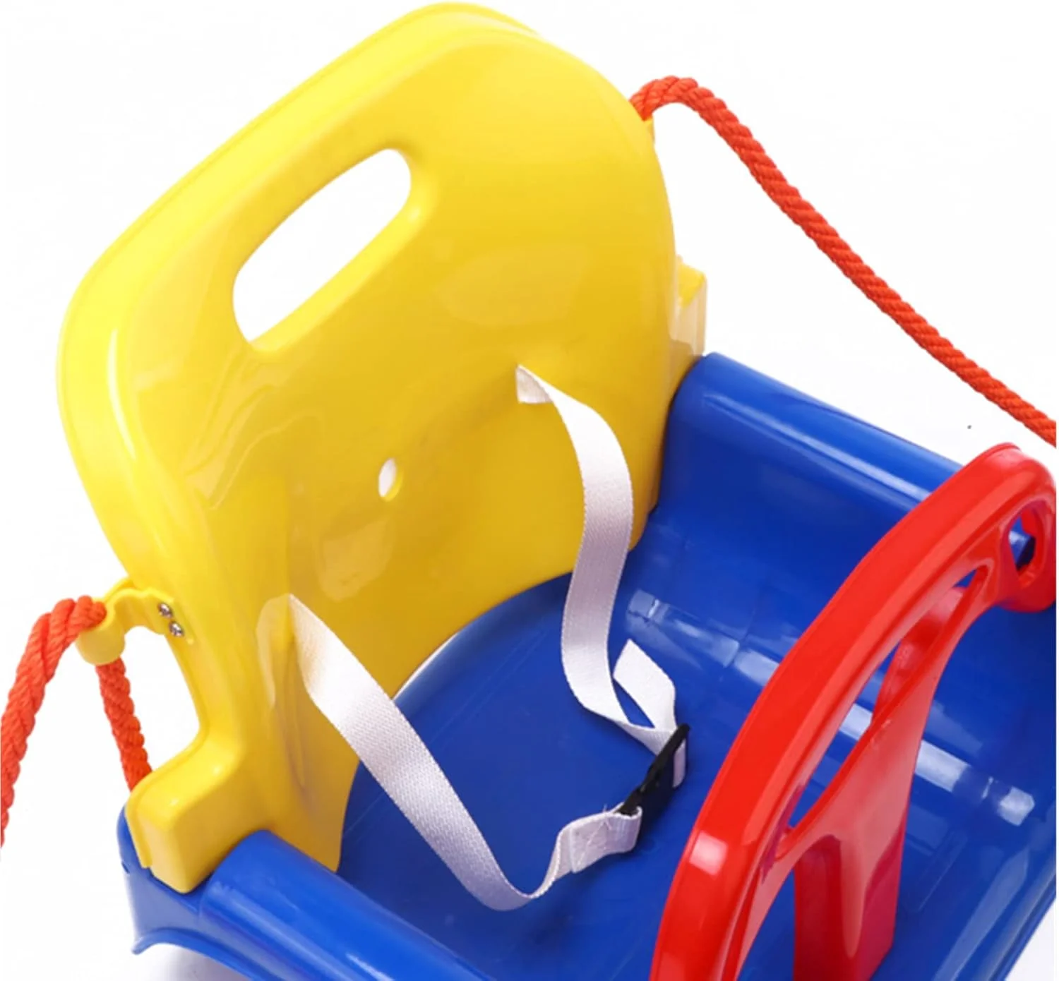 تاب بازی چند منظوره 3 در 1 AM ANNA برای کودکان، تاب نشیمن مناسب برای آویزان کردن در زمین بازی، مناسب برای نوزادان تا نوجوانان، تاب بازی خانوادگی مهد کودک، اسباب بازی های فضای باز کودکان - آبی