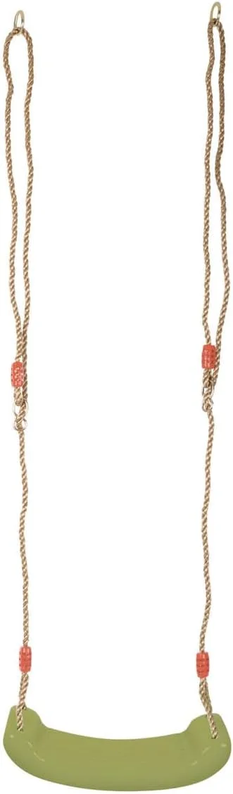 تاب بازی کودکانه مدل Heavenly Stormer small foot 10876 مناسب کودکان بالای 3 سال، مقاوم در برابر آب و هوا، اسباب بازی فضای باز، تاب سبز رنگ، ابعاد تقریبی 42 x 17 x 10 سانتی متر، طول طناب تقریباً 190 سانتی متر