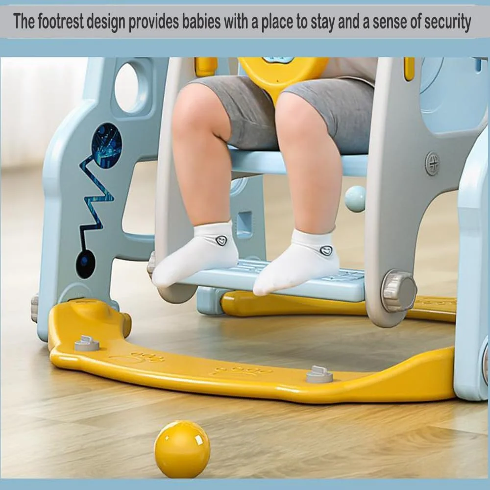 تاب بازی کودک اَم آنا مناسب بازی در فضای داخلی و خارجی - تاب بازی بادوام و ایمن برای کودکان، طراحی جمع و جور برای خانه، باغ و حیاط خلوت