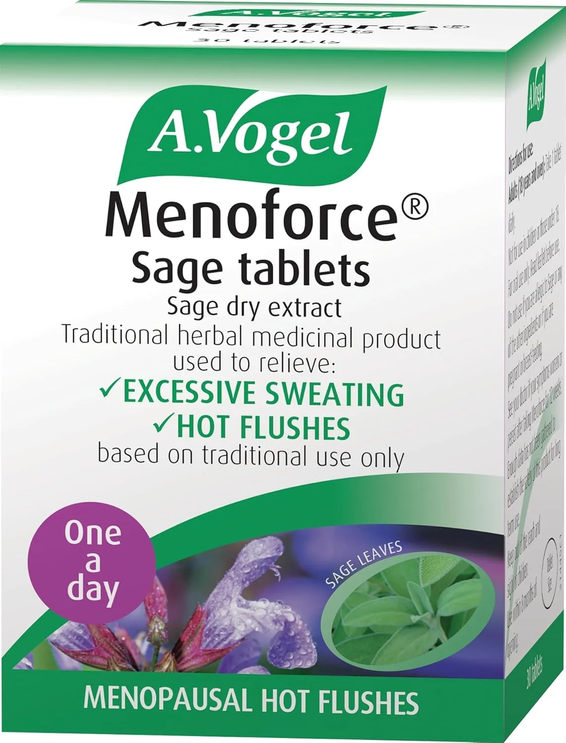 قرص های آ. ووگل برای استرس، خواب و خلق و خو، مِنافورس سیج، 30 عدد