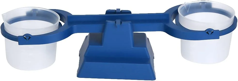 ترازوی ریاضی Eujgoov 200g/1g، تجهیزات آموزشی فیزیک برای آزمایشگاه های مدارس به همراه وزنه ها و لغزنده تعادل (ترازوی ساده)