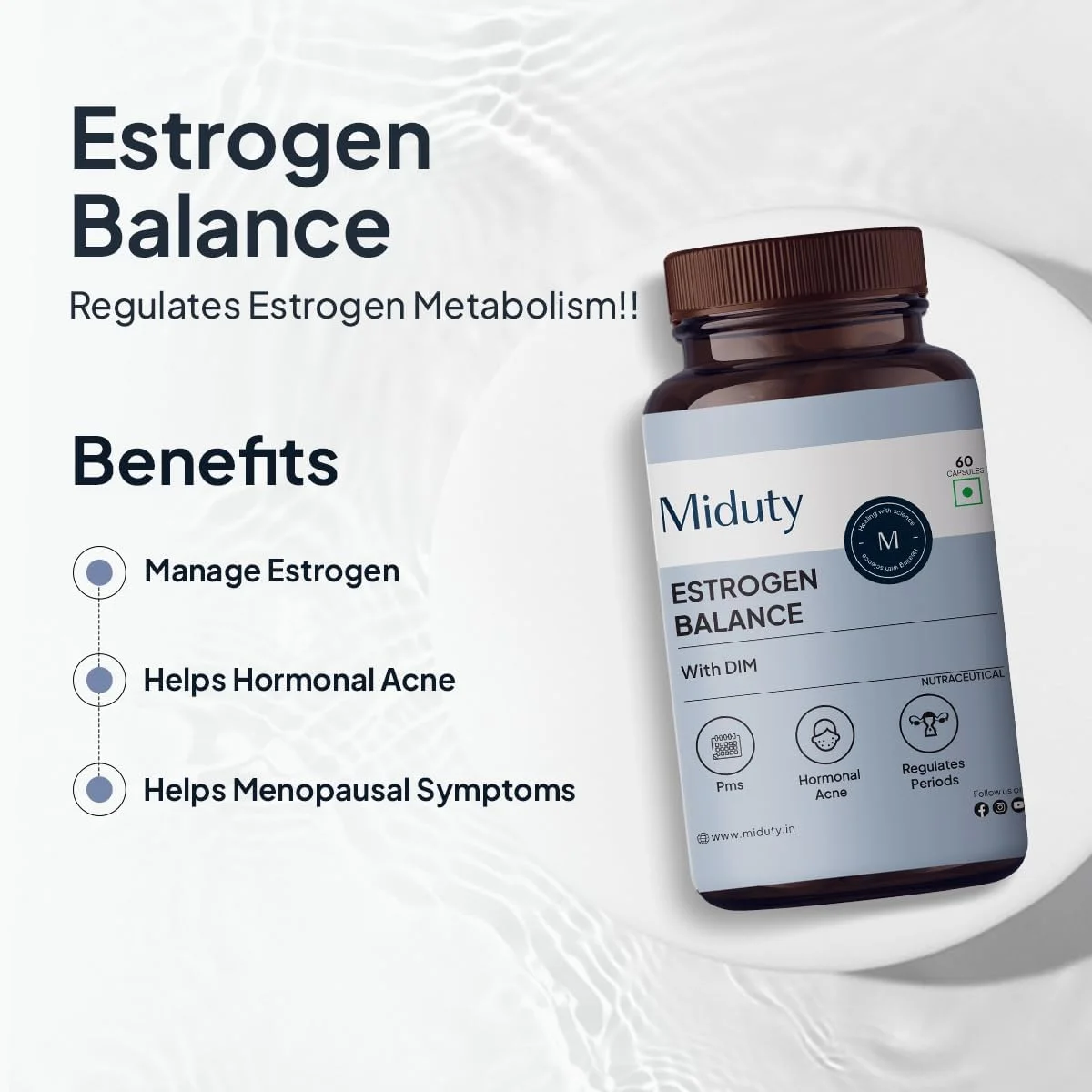 پالک نوتز: تعادل استروژن با DIM برای سندرم پیش از قاعدگی، PCOS: 60 کپسول