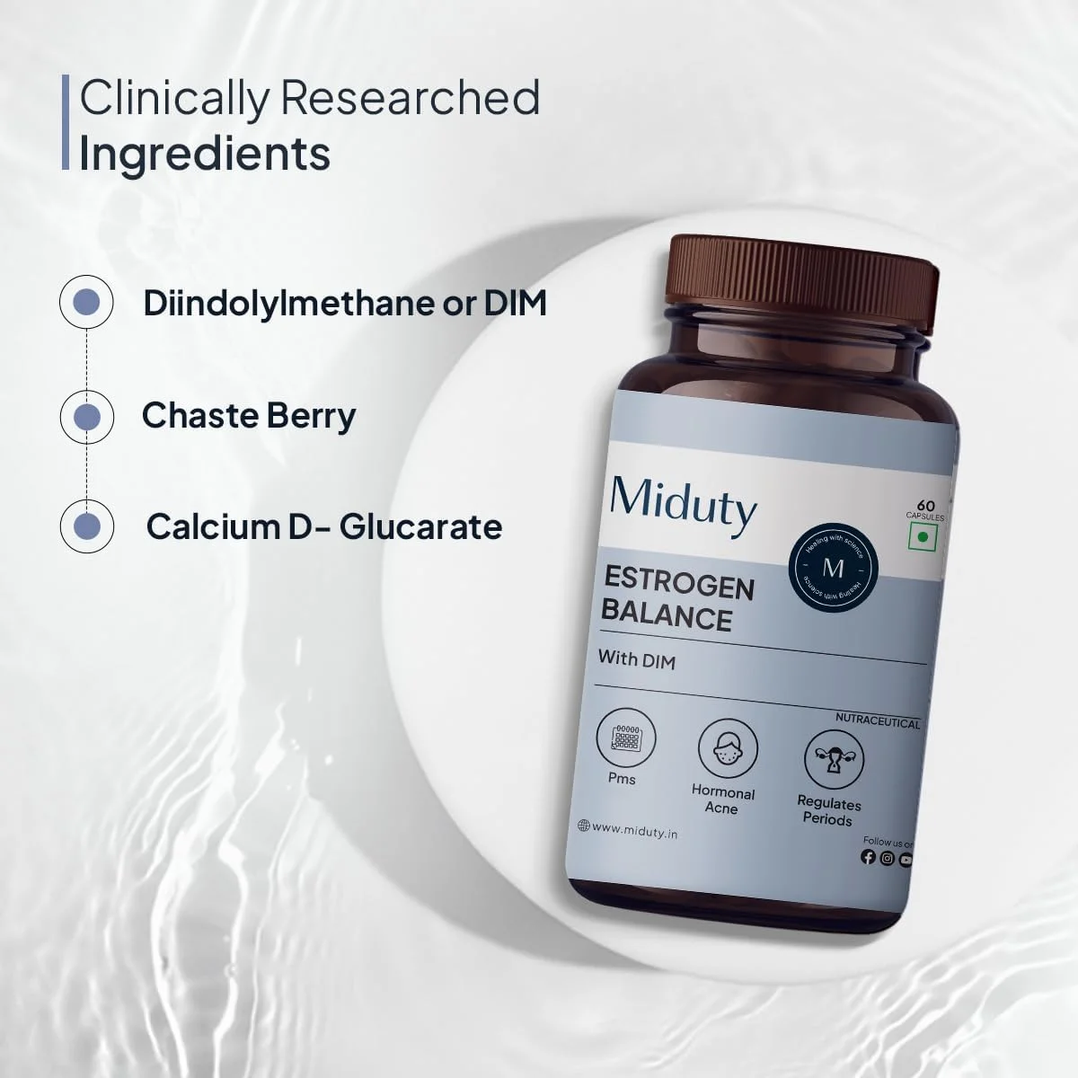 پالک نوتز: تعادل استروژن با DIM برای سندرم پیش از قاعدگی، PCOS: 60 کپسول