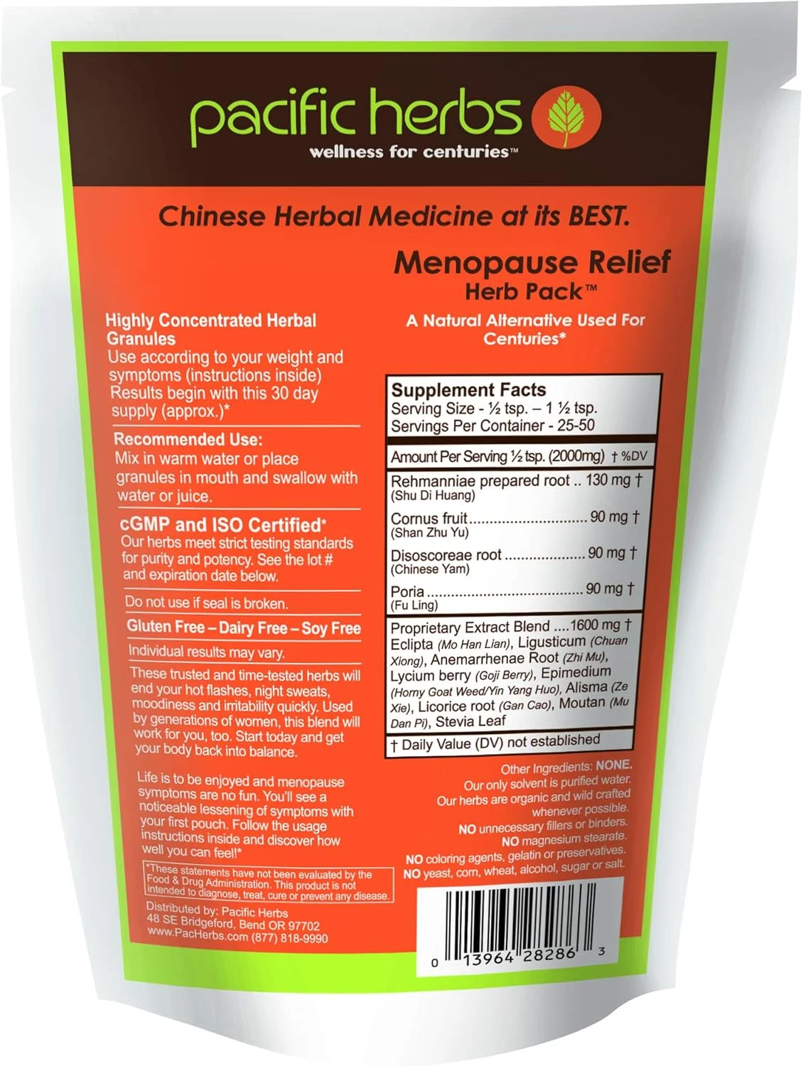 بسته گیاهی برای تسکین طبیعی دوران یائسگی