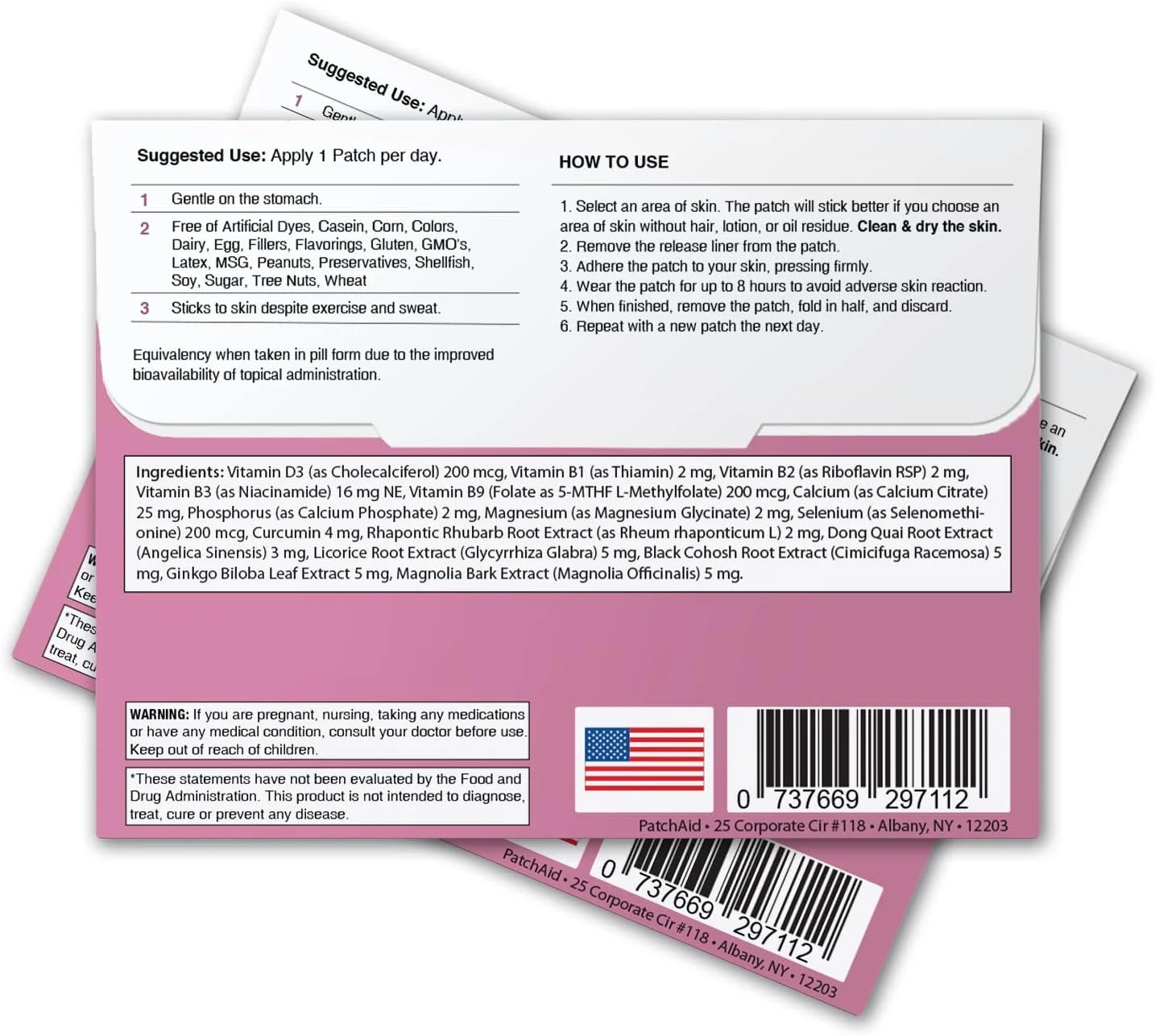 پچ موضعی تسکین دوران یائسگی 30 روزه