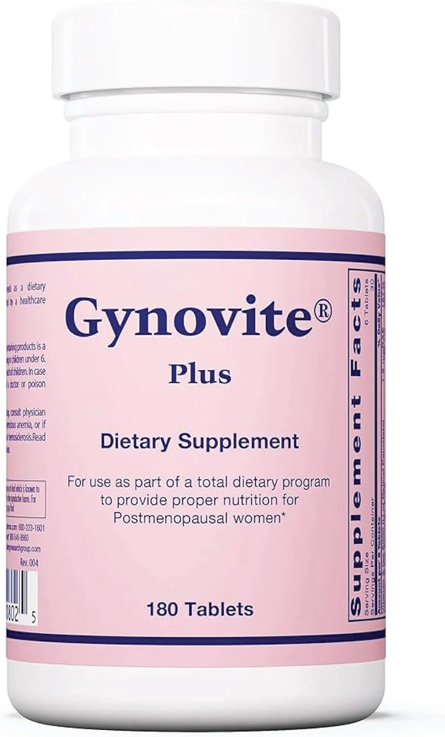 مکمل غذایی Optimox Gynovite Plus - پشتیبانی از دوران پس از یائسگی - مولتی ویتامین و کمپلکس مولتی مینرال به همراه منیزیم برای بانوان - 180 قرص