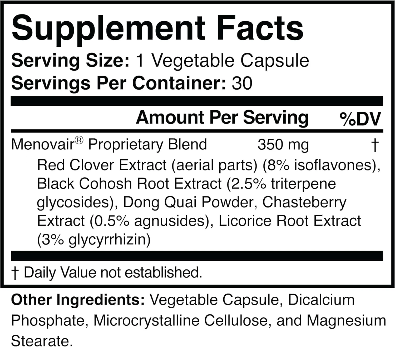مکمل پشتیبانی طبیعی دوران یائسگی - غیر تراریخته، گیاهی، بدون گلوتن