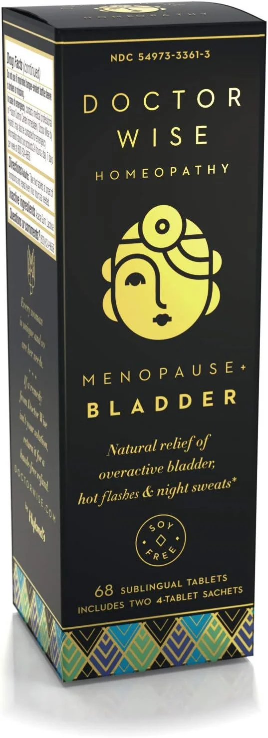 قرص های حل شدنی سریع برای تسکین ملایم و طبیعی مثانه بیش فعال، گرگرفتگی و تعریق شبانه، 68 عدد