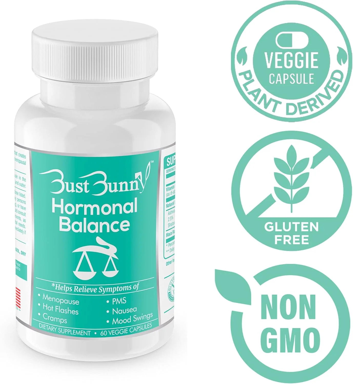 تعادل هورمونی برای زنان | تسکین دوران یائسگی و PMS | تسکین گرگرفتگی یائسگی | مناسب گیاهخواران