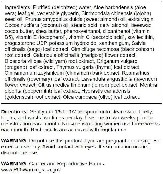 کرم پروژسترون منوجست Swanson، 2 fl oz