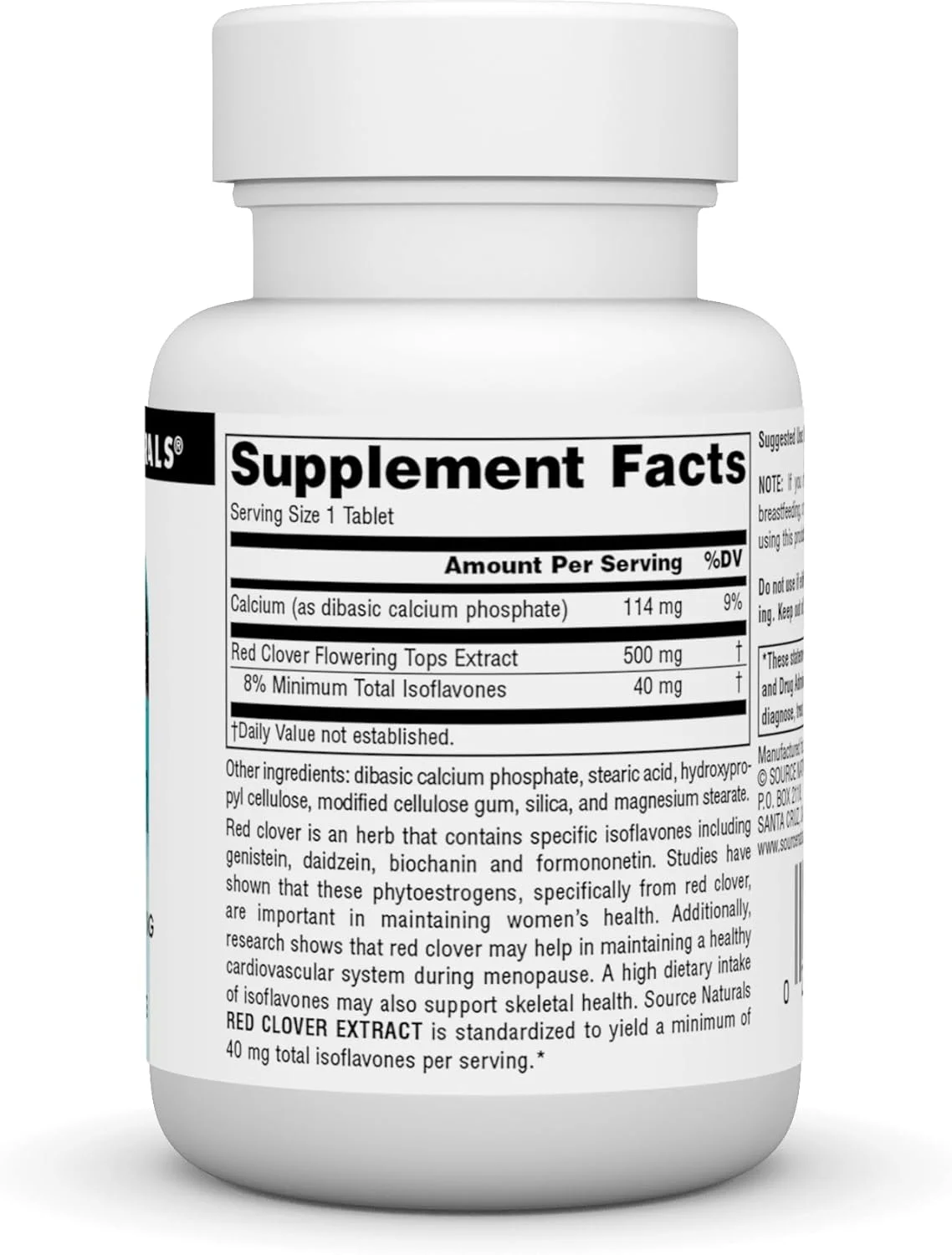 عصاره شبدر قرمز سورس نچرالز 500 میلی گرم 30 عددی