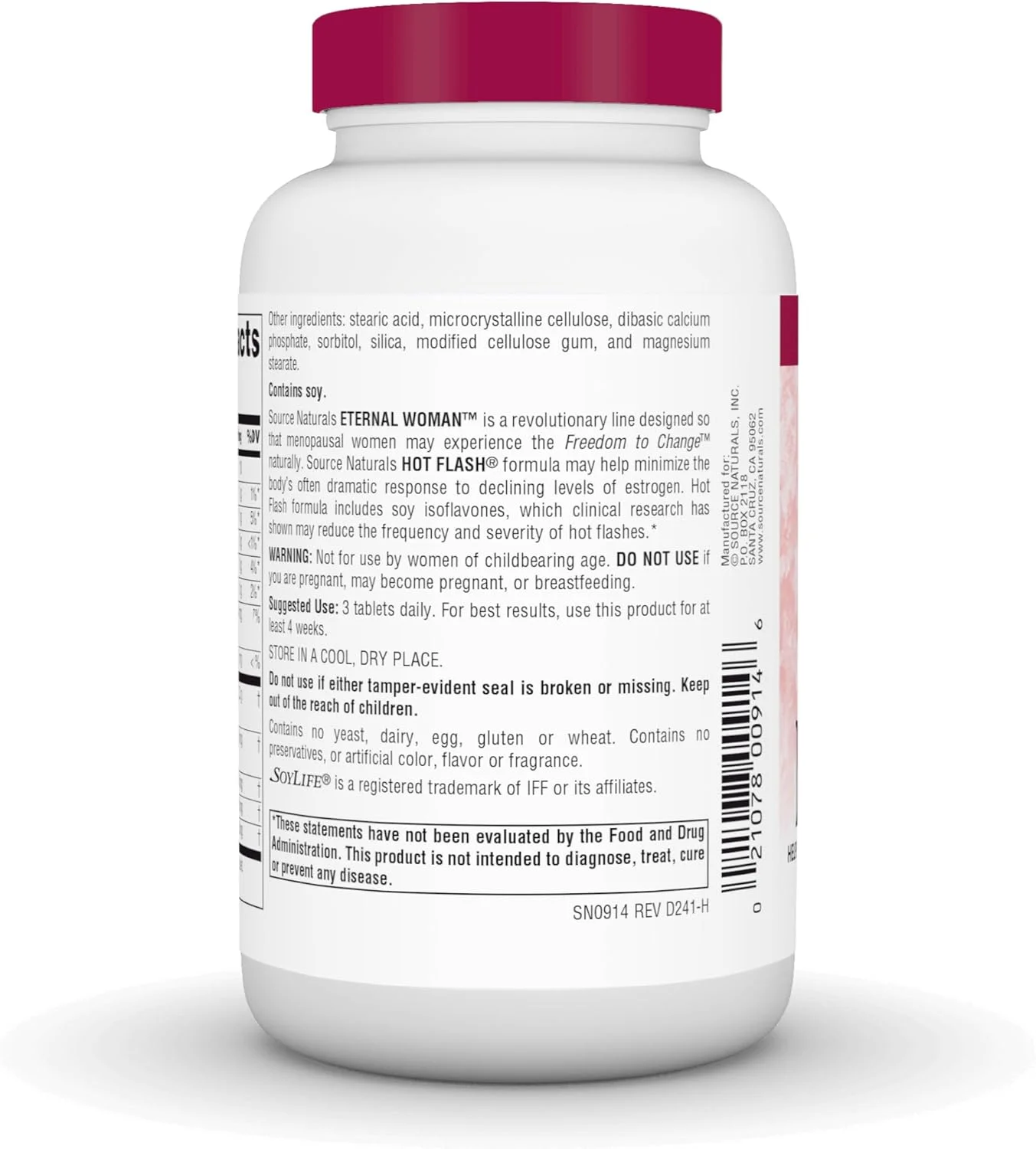 قرص ۹۰ عددی مکمل بانوان Source Naturals Eternal Woman's Hot Flash