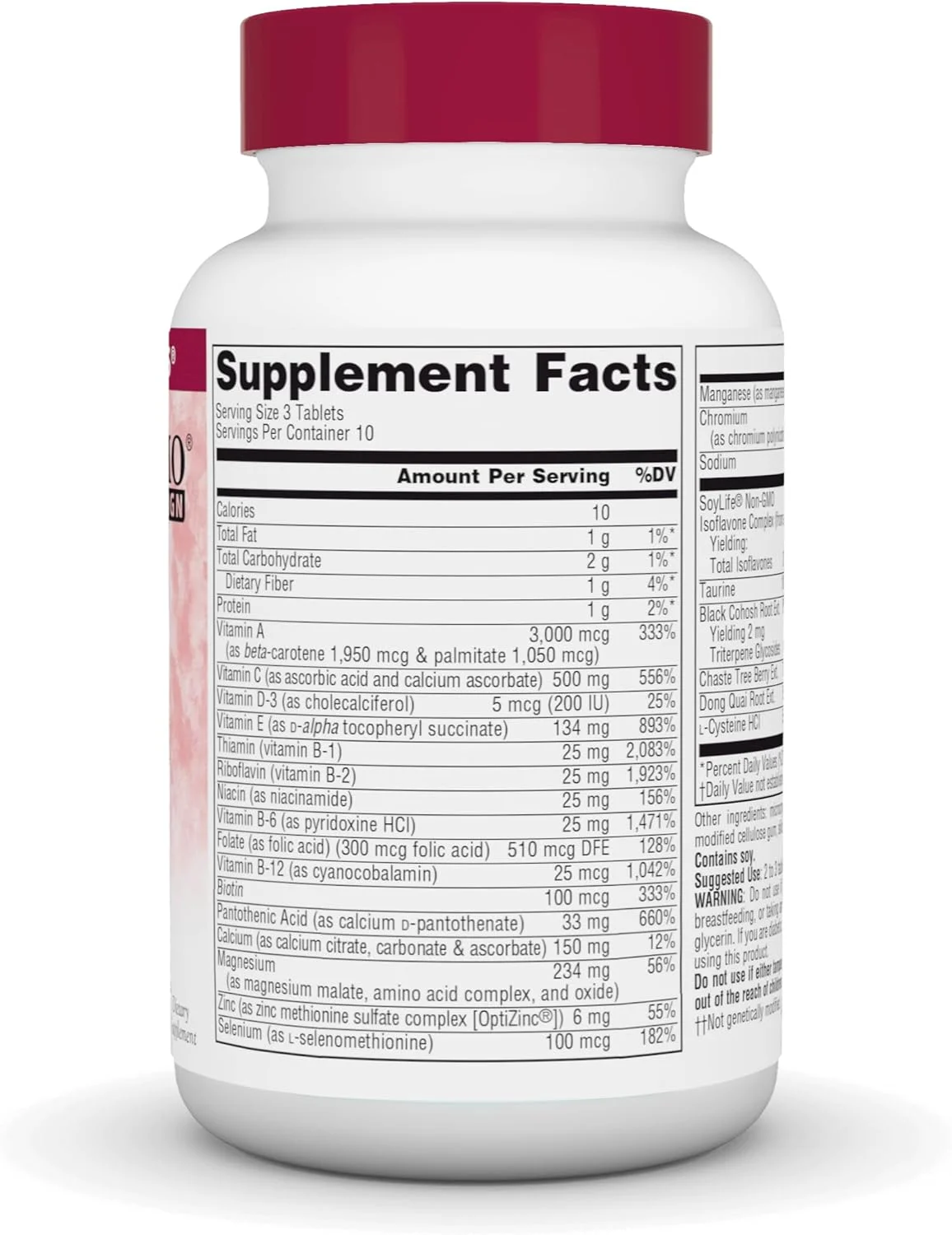 مولتیپل منوپوز سورس نچرالز، پشتیبانی چند سیستمی برای دوران یائسگی، 30 قرص