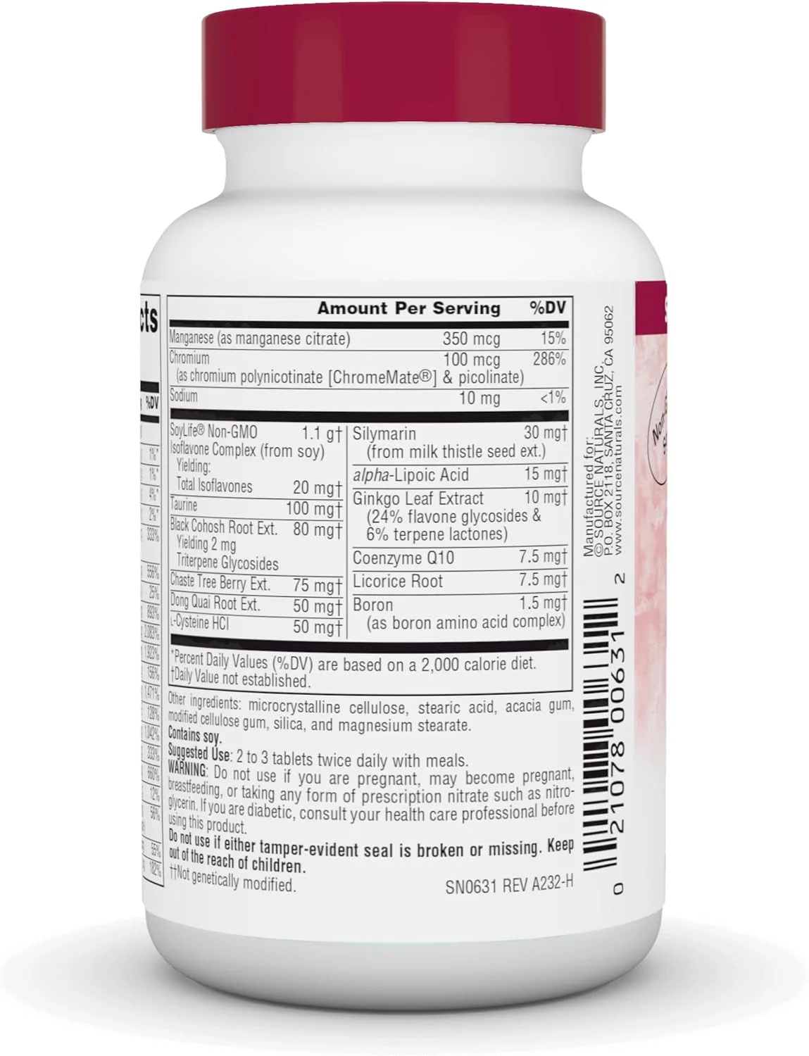 مولتیپل منوپوز سورس نچرالز، پشتیبانی چند سیستمی برای دوران یائسگی، 30 قرص