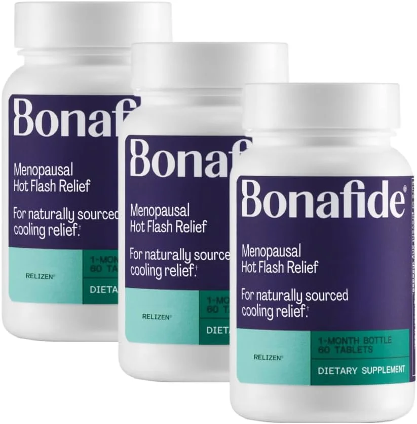 Relizen Bonafide، تسکین دوران یائسگی – تسکین قدرتمند و بدون هورمون گرگرفتگی و تعریق شبانه در دوران یائسگی* – تامین 90 روزه (180 قرص)