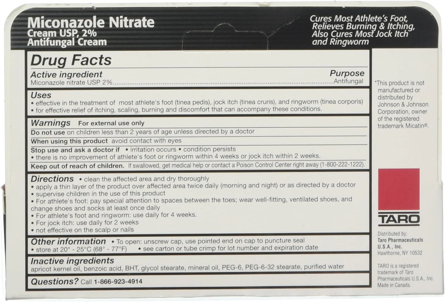 کرم ضد قارچ میکونازول نیترات 2% - 1 اونس (بسته 6 عددی)