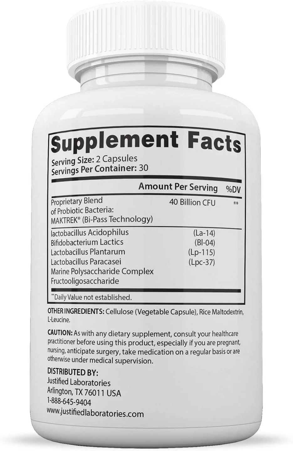 کپسول های قارچ کلیر مکس آزمایشگاه های توجیه شده، پروبیوتیک 40 میلیارد CFU، پشتیبانی از ناخن های شفاف، طبیعی، سالم و قوی، 60 کپسول