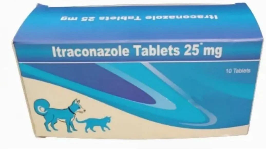 ایتراکونازول 25 میلی گرم - درمان قارچی برای حیوانات خانگی مانند کرم حلقوی برای سگ و گربه (10 قرص)