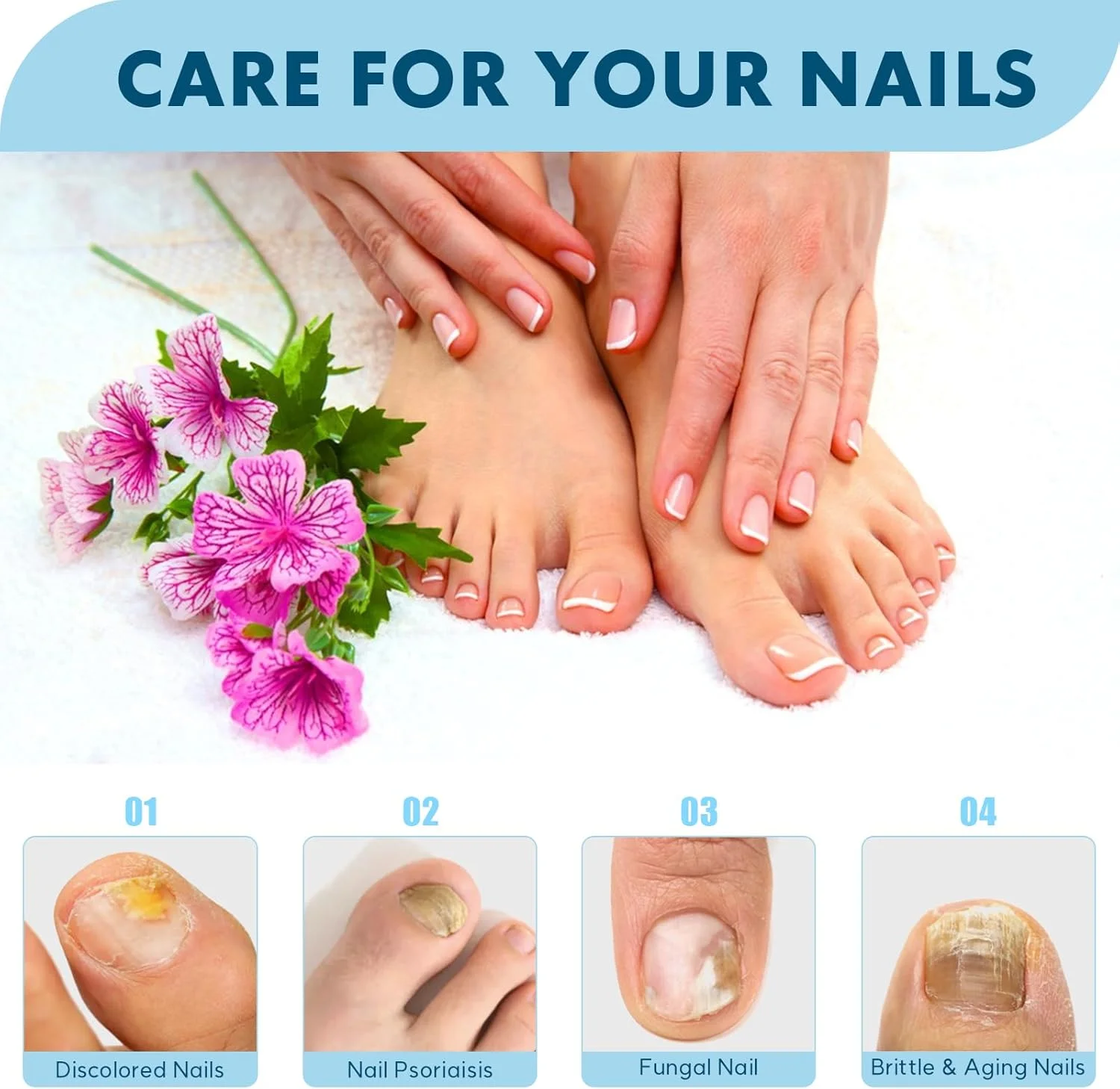 محلول درمان قارچ ناخن HEALMUSZ، محلول قوی و سریع الاثر برای درمان قارچ ناخن، شفاف کننده