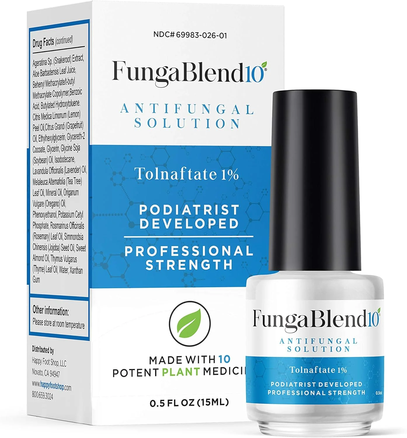 فانگا بلند 10 - داروی ضد قارچ: 1% تولنافتات و 10 داروی گیاهی - درمان قارچ ناخن پا برای ژل ترمیم ناخن، پای ورزشکاران، خارش کشاله ران، کرم حلقوی - محلول موضعی برای ناخن انگشت پا و دست