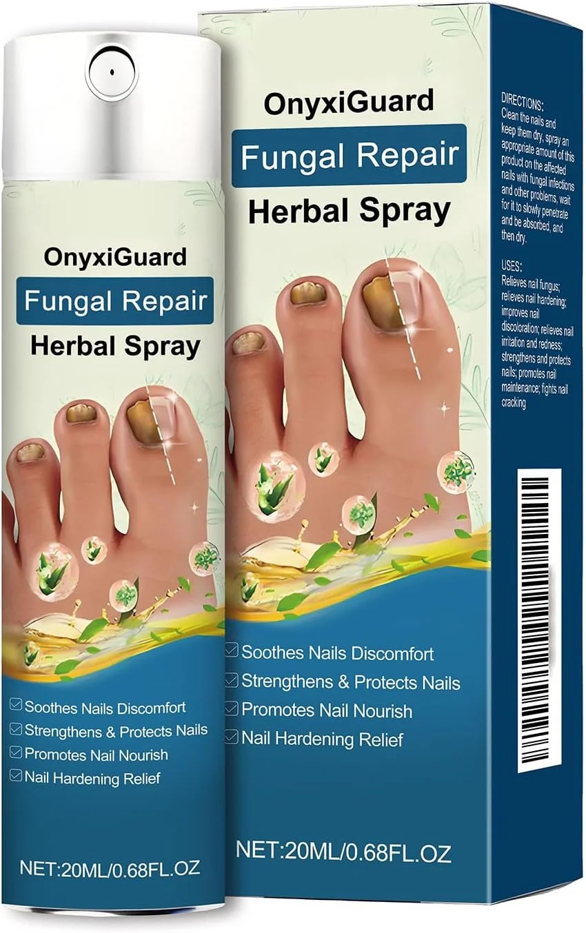 اسپری گیاهی ترمیم کننده قارچ | ترمیم ناخن برای ناخن های آسیب دیده، اسپری ضد قارچ برای درمان قارچ پا