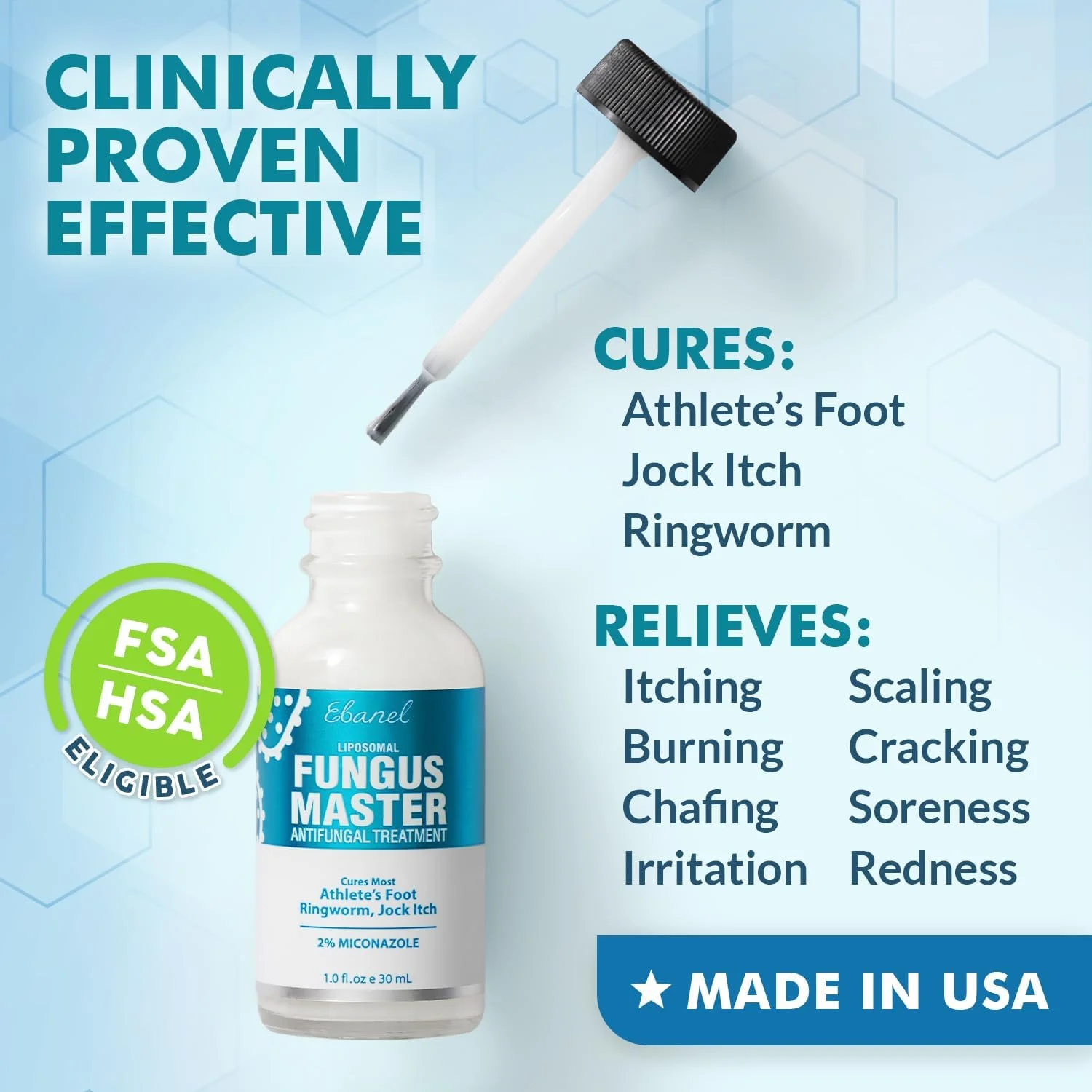 درمان ضد قارچ ابنل، 30 میلی لیتر، درمان پای ورزشکاران با میکونازول، اسید آندسیلنیک، اوره، روغن پونه کوهی، اسید سالیسیلیک، از بین برنده قارچ های پوستی که منجر به قارچ ناخن می شود، کرم ضد قارچ برای رفع خارش درمان ضد قارچ ابنل، 30 میلی لیتر، درمان پای ورزشکاران با میکونازول، اسید آندسیلنیک، اوره، روغن پونه کوهی، اسید سالیسیلیک، از بین برنده قارچ های پوستی که منجر به قارچ ناخن می شود، کرم ضد قارچ برای رفع خارش