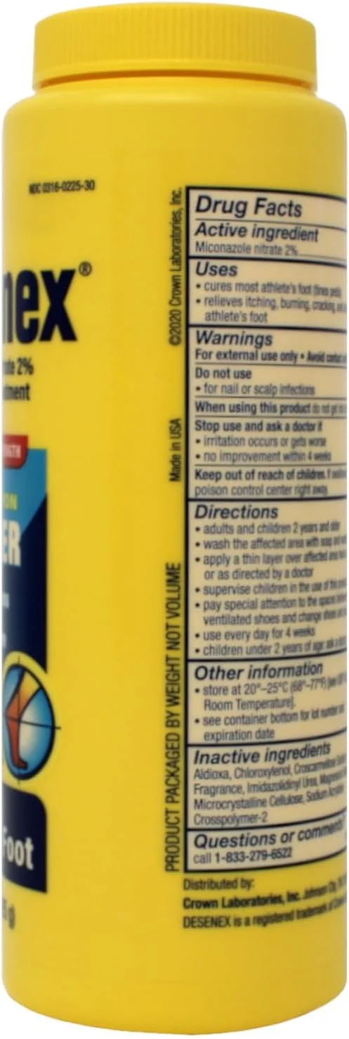 پودر ضد قارچ Desenex، درمان پای ورزشکاران - 85 گرم، بسته 3 عددی