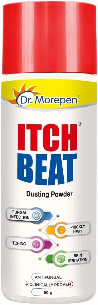 پودر ضد قارچ و خارش دکتر مورپن برای رفع گرمازدگی، عفونت قارچی، تحریکات پوستی و خارش