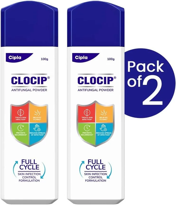 پودر ضد قارچ سیپلا کلوکیپ 100 گرمی (بسته 2 عددی)
