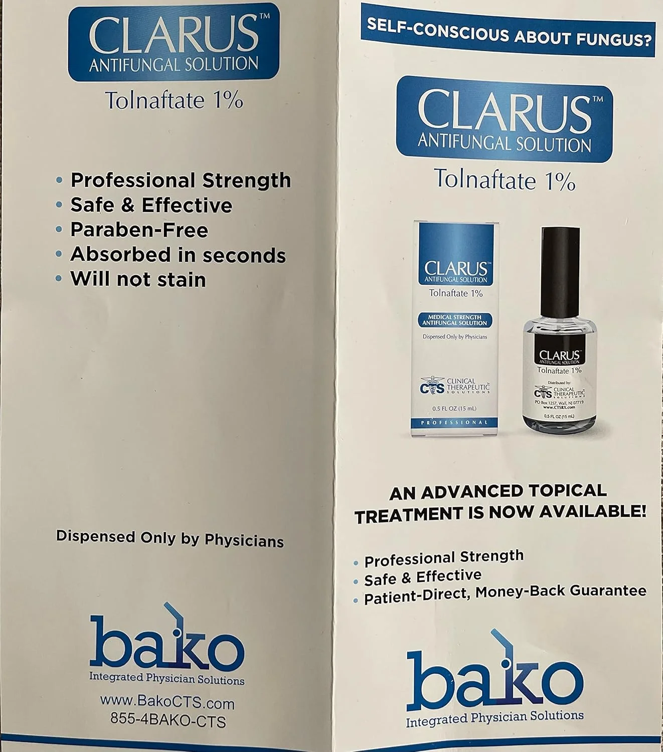 محلول کلاروس برای درمان قارچ 1%، 15 میلی لیتر