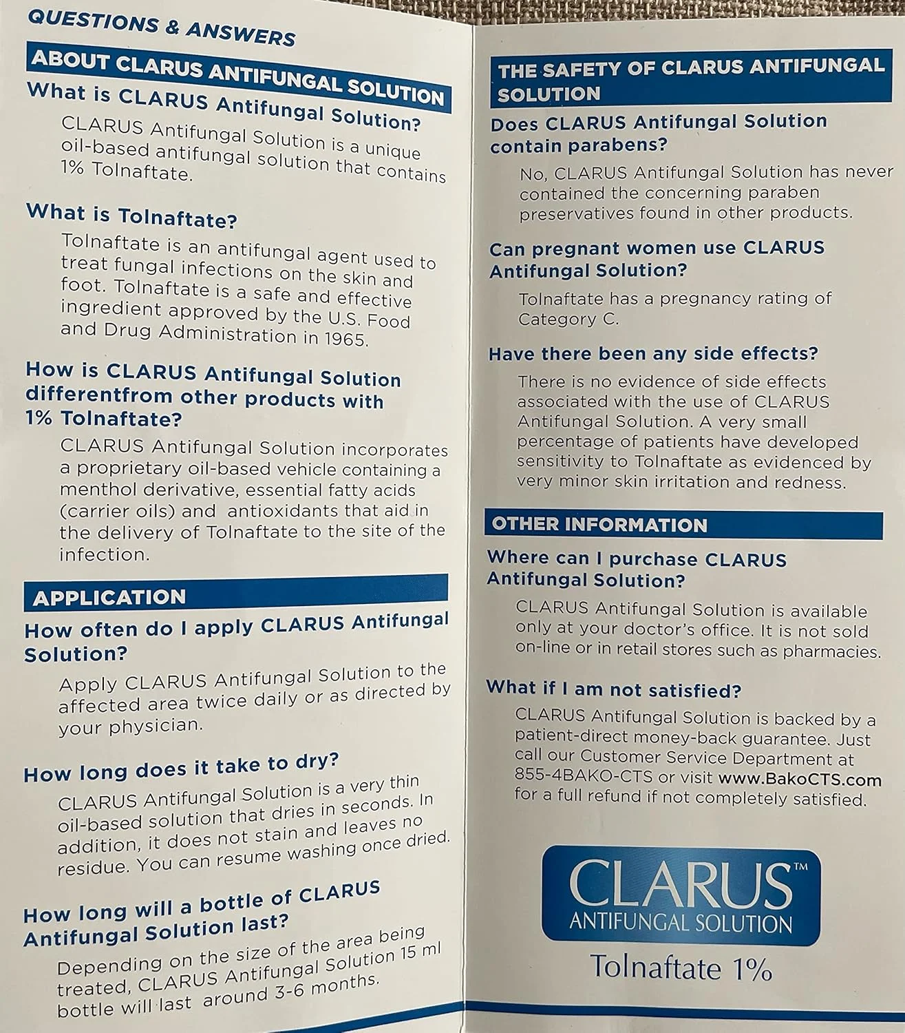 محلول کلاروس برای درمان قارچ 1%، 15 میلی لیتر