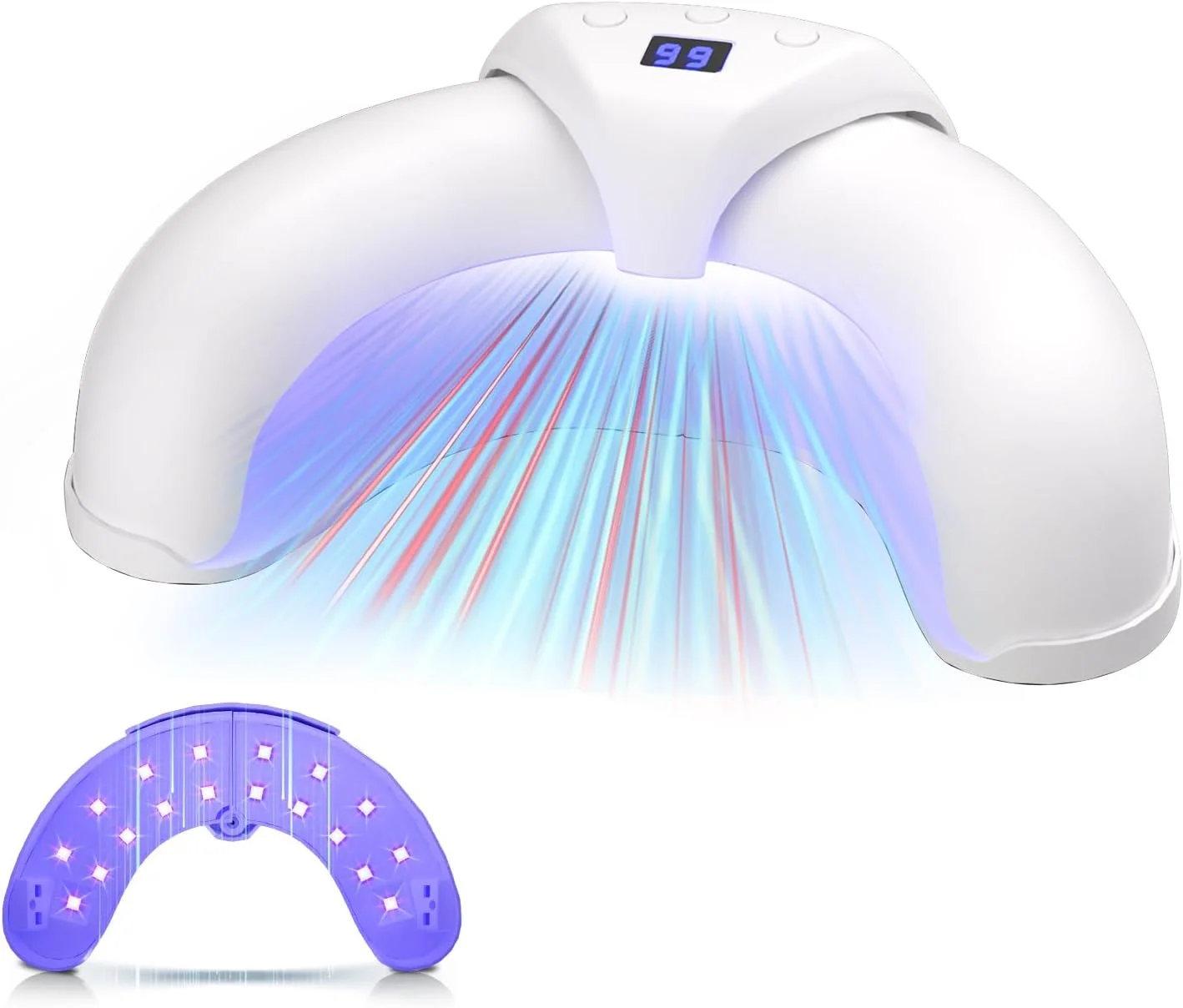 دستگاه لیزر قارچ ناخن 2025 【از بین بردن 99% عفونت قارچی در 3 دقیقه】【بدون درد / کنترل زمان هوشمند 30 ثانیه / 60 ثانیه / 99 ثانیه】 نور قارچ ناخن، ناخن های سالم را بازیابی و اعتماد به نفس را تجدید می کند - سفید