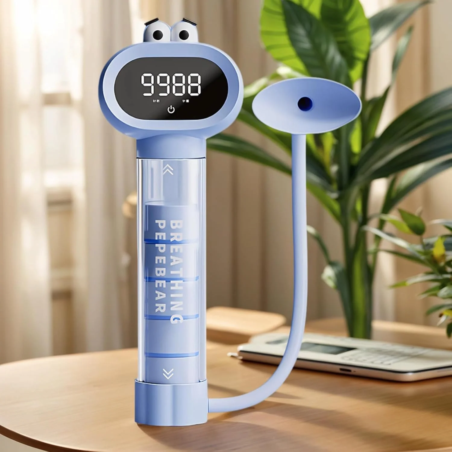 تمرین دهنده ریه، تمرین کننده شکمی - ابزارهای دمبل تنفسی عضلات ریه - برای نوجوانان پسران کودکان جوانان کلاس درس خانه فضای باز مدرسه دویدن تناسب اندام ورزش