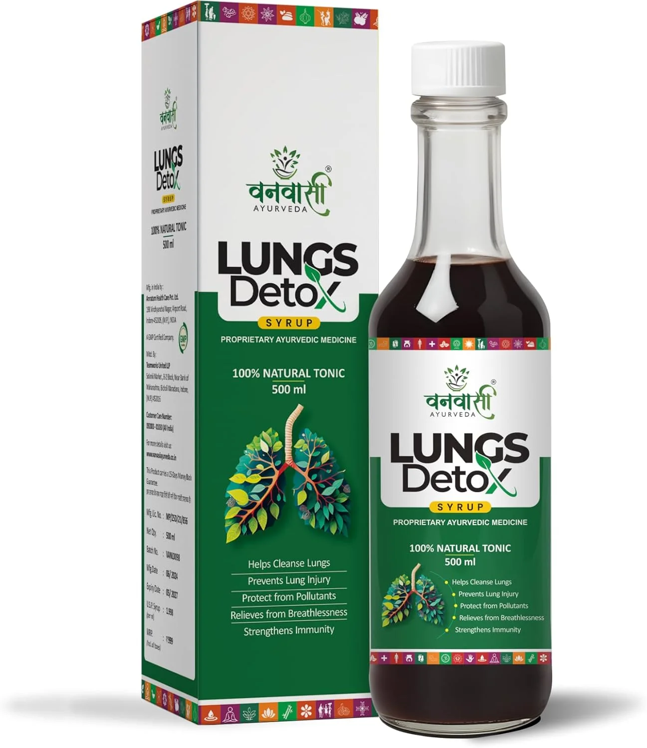 شربت سم زدای ریه، تقویت عملکرد تنفسی | کاهش خطر عفونت و دفع سموم ریه | ارتقاء سلامت و طول عمر ریه، 500 میلی لیتر شربت سم زدای ریه، تقویت عملکرد تنفسی | کاهش خطر عفونت و دفع سموم ریه | ارتقاء سلامت و طول عمر ریه، 500 میلی لیتر