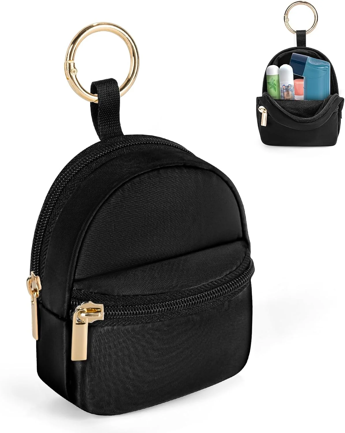 کیف نگهدارنده اسپری تنفسی، کیف بومى نگهدارنده اسپری سازگار با ونتولین، جا کلیدی نگهدارنده اسپری کیف برای بزرگسالان و کودکان (فقط کیف نگهداری، مشکی ضخیم)