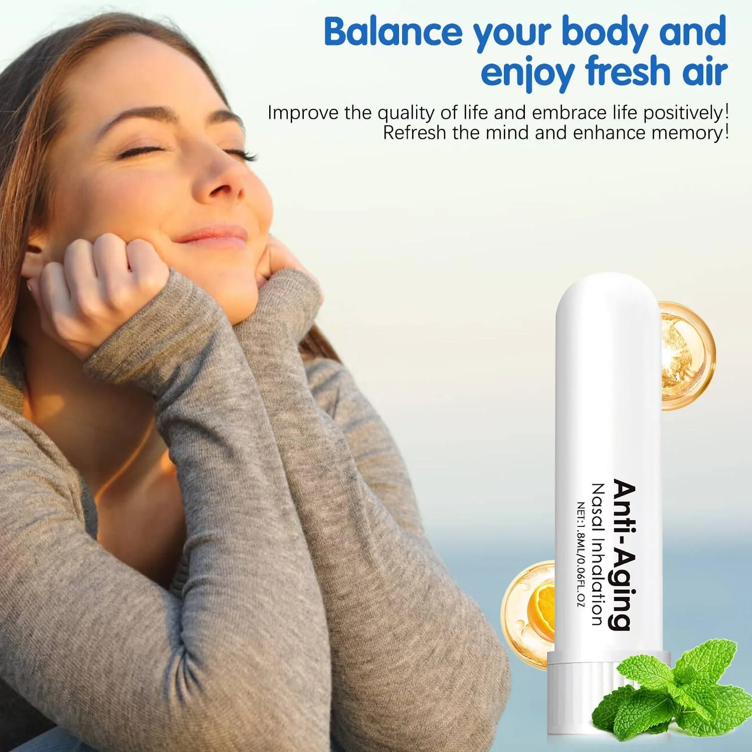 استنشاقی آلزکلیپ، استنشاقی بینی تقویت حافظه آلزکلیپ، استنشاقی ضد پیری، بینی خود را تمیز کنید و از هوای تازه لذت ببرید، حافظه خود را برای مردان و زنان تقویت کنید