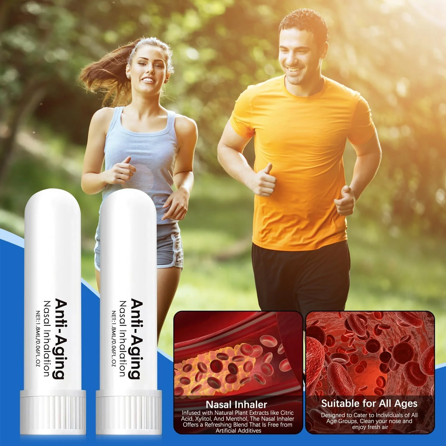 استنشاقی آلزکلیپ، استنشاقی بینی تقویت حافظه آلزکلیپ، استنشاقی ضد پیری، بینی خود را تمیز کنید و از هوای تازه لذت ببرید، حافظه خود را برای مردان و زنان تقویت کنید