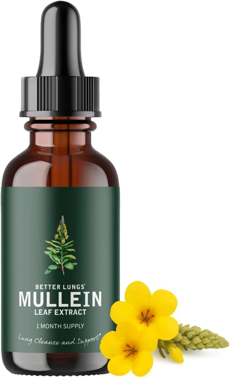 قطره پاک کننده ریه گیاهی و خرگوشک - اسپری پشتیبانی ریه برای سلامت تنفسی، عصاره طبیعی برگ خرگوشک، فرمول سریع الاثر 30 میلی لیتری