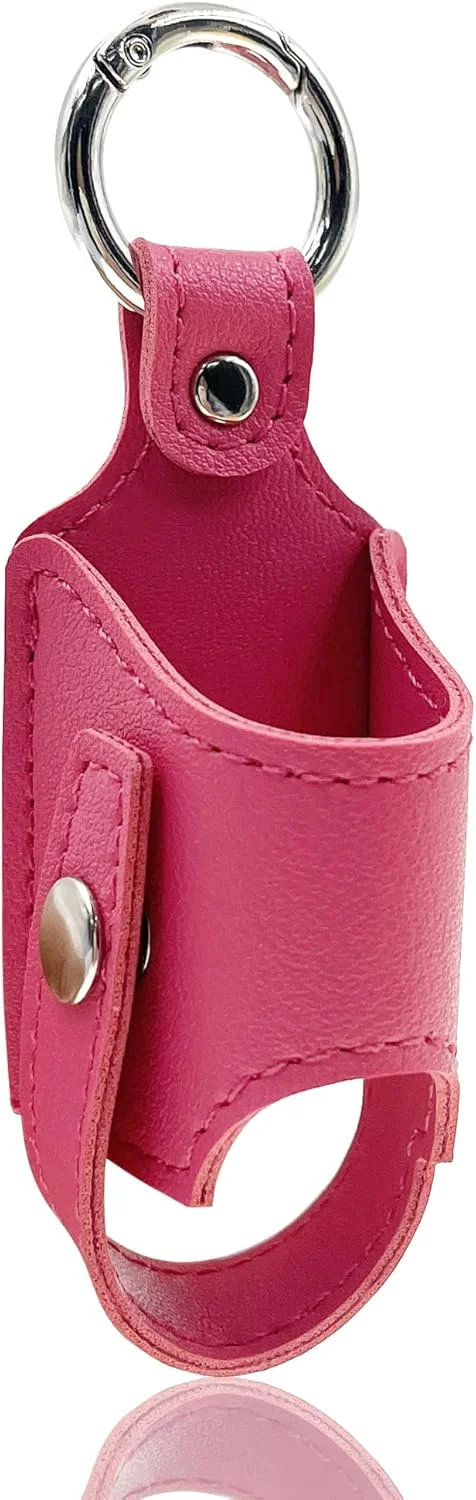 کیف حمل نگهدارنده برای اسپری تنفسی، کیف جمع و جور برای اسپری دستی بزرگسالان و کودکان (فقط کیف) (قرمز گل رز)