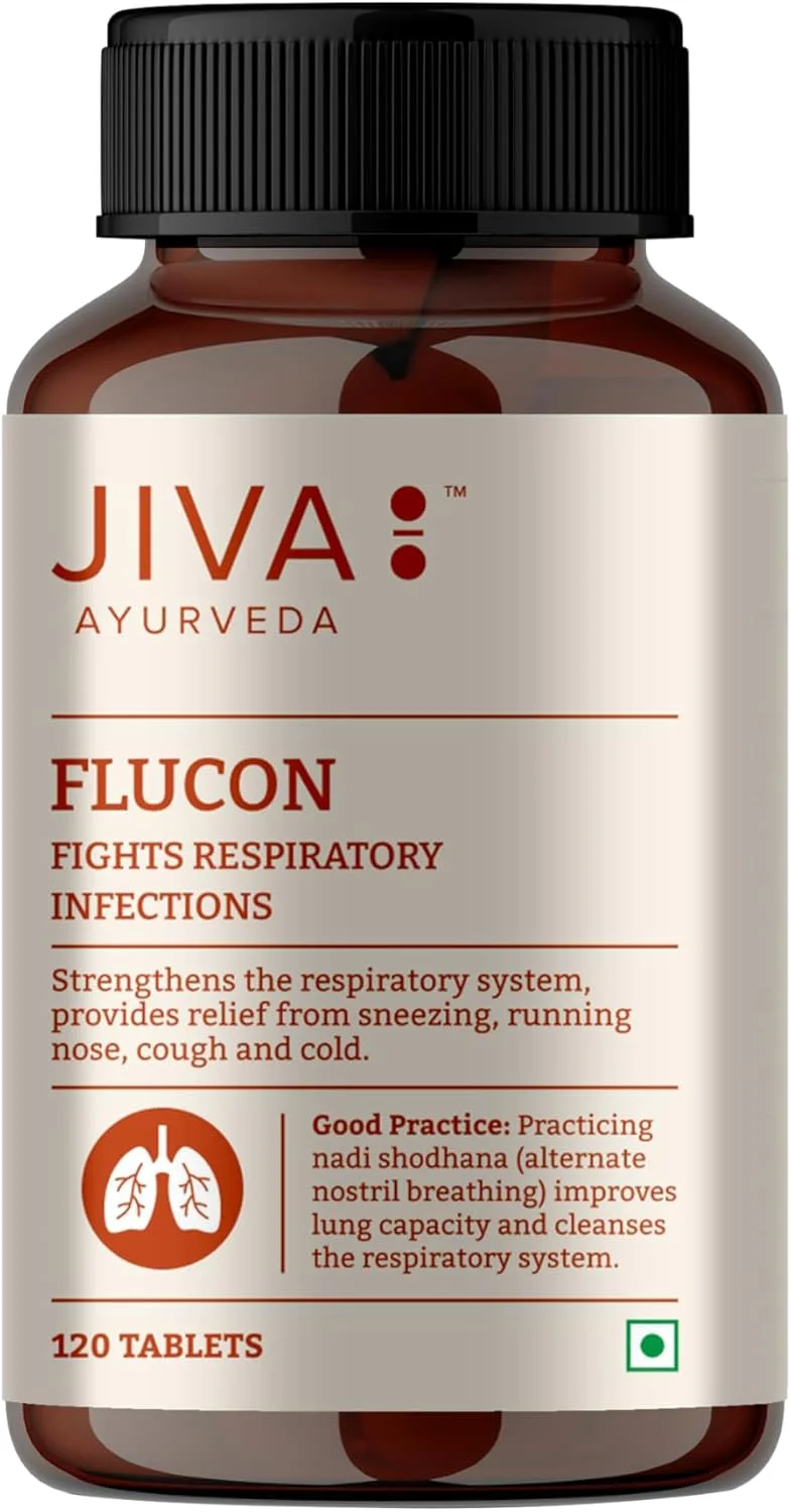 قرص های فلوکان جیوا برای تقویت سیستم تنفسی، کمک به مبارزه با سرفه و سرماخوردگی، 120 عدد، بسته 2 عددی