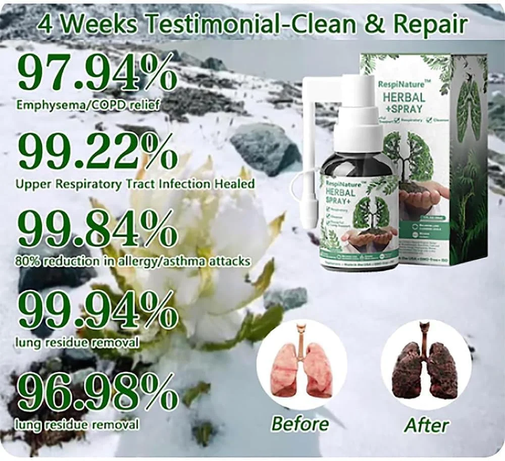 اسپری پاک کننده ریه گیاهی Googeer - اسپری گیاهی Respinature پاک کننده ریه، پشتیبانی قوی از ریه، اسپری گیاهی Googeer، اسپری گیاهی برای ناراحتی ریه (3 عدد) 3 عدد 3 عدد
