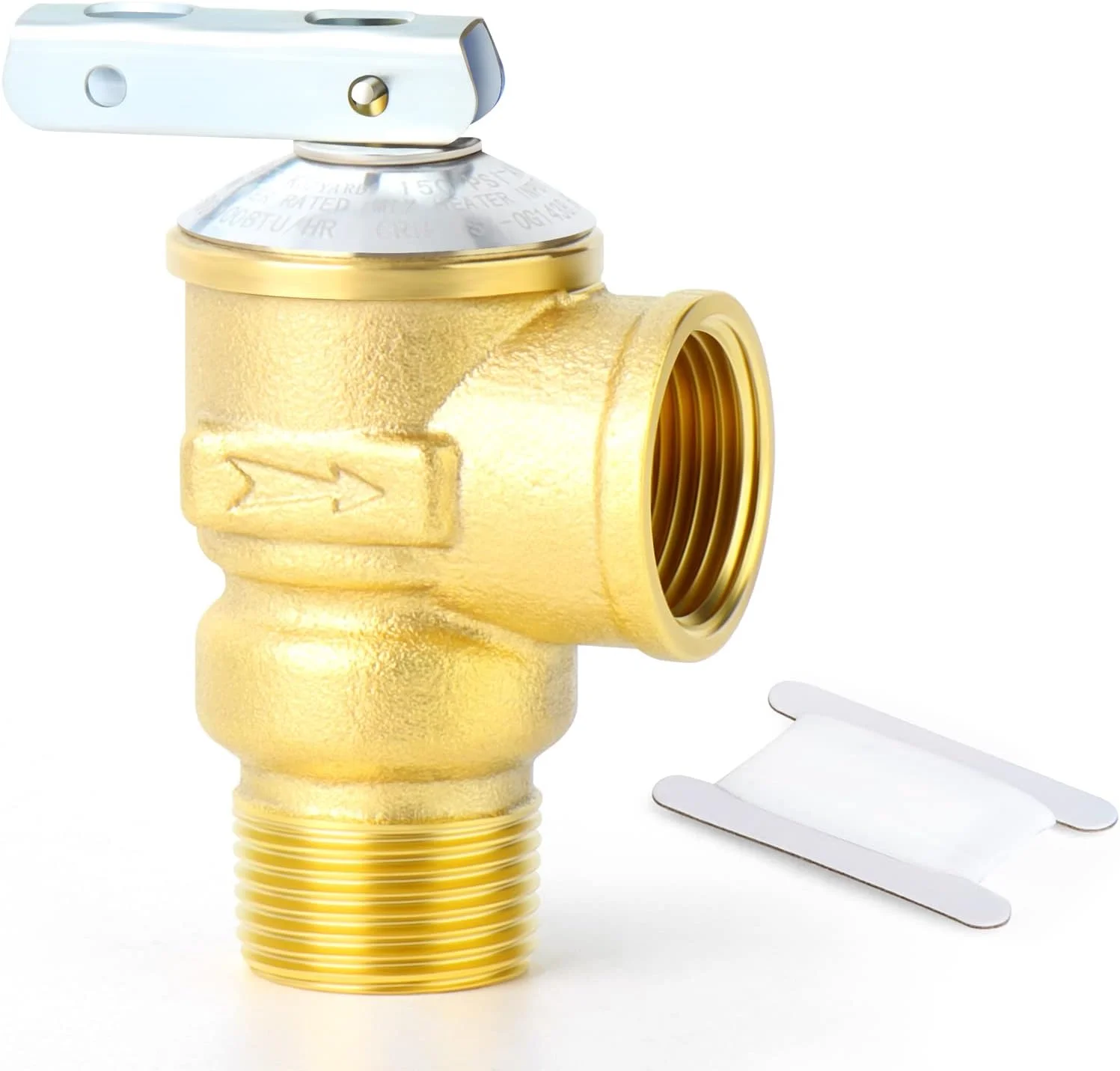 شیر اطمینان فشار و دما GASHER، برنجی، با رزوه 3/4 اینچ NPT