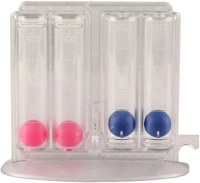 دستگاه تست عملکرد ریه اسپیرومتری تمرینات عملکردی دستگاه تمرین تنفس تک بیمار اندازه گیری تمرین دهنده حجمی میانی