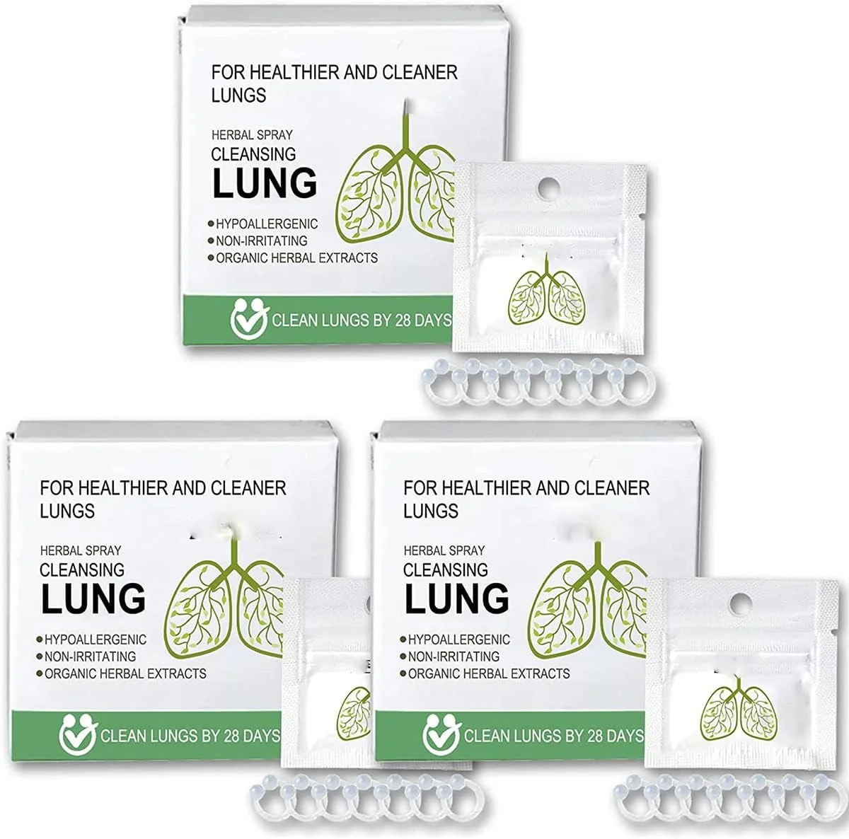 حلقه عصاره گیاهی پاک کننده ریه فست کلین، حلقه ترمیم سم زدای ارگانیک گیاهی ریه، پاک کننده ریه برای افراد سیگاری، سم زدای ریه برای بهبود سلامت ریه (21 عدد)