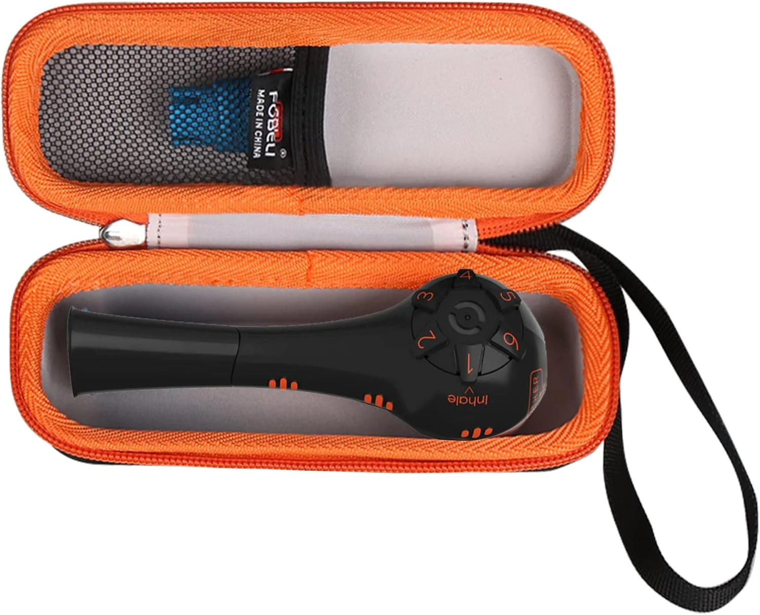 کیف حمل سخت EVA مدل FBLFOBELI سازگار با دستگاه تمرین عضلات تنفسی (نارنجی، فقط کیف)